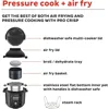 Air Fryer and Electric Pressure Cooker Combo with Multicooker Lids that Air Fries,Steams,Slow Cooks,Sautés,Dehydrates&More 6