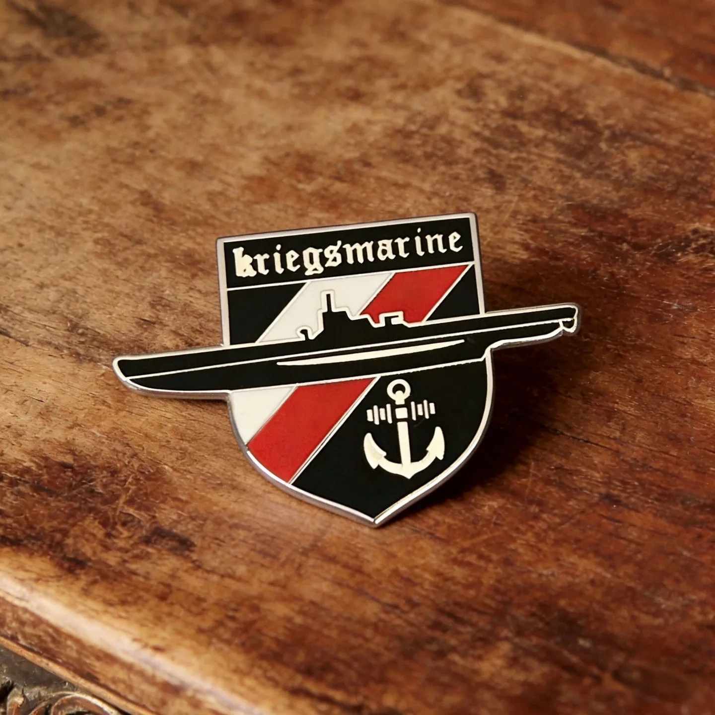 German U-Boat Submarine Emblems Enamel Pin Set - Historical Military Badge Collection Gift