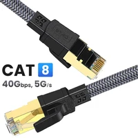 Cat8 Ethernet Cable 40Gbps 2000MHz Network STTP Network Lan Cord for PC Modem Laptop PS 5 Router RJ45 Cable Ethernet Cat 8