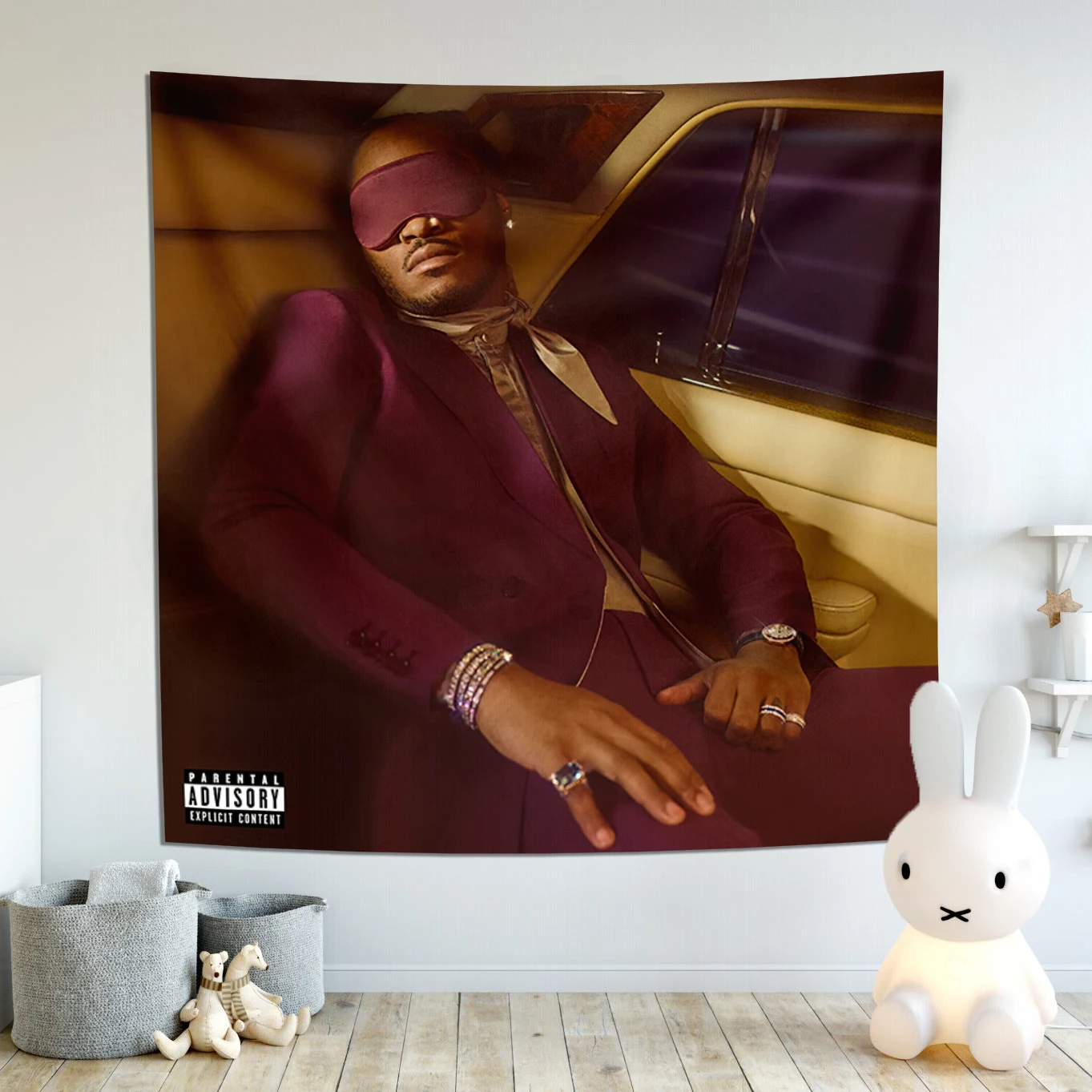 Rock Music Star Future Monster Tapestry Album Cover Rapper Hip Hop Wall Art Mural Home Room Decor