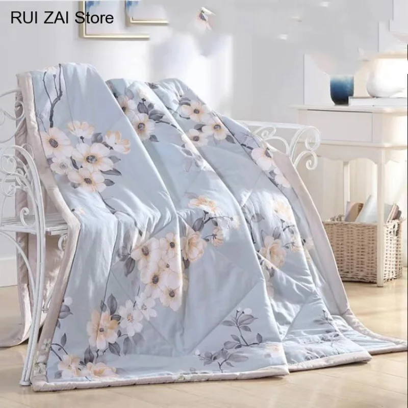 Tanie Air Condition Thin Blanket Washed Cotton Patchwork Comforter Machine Washable