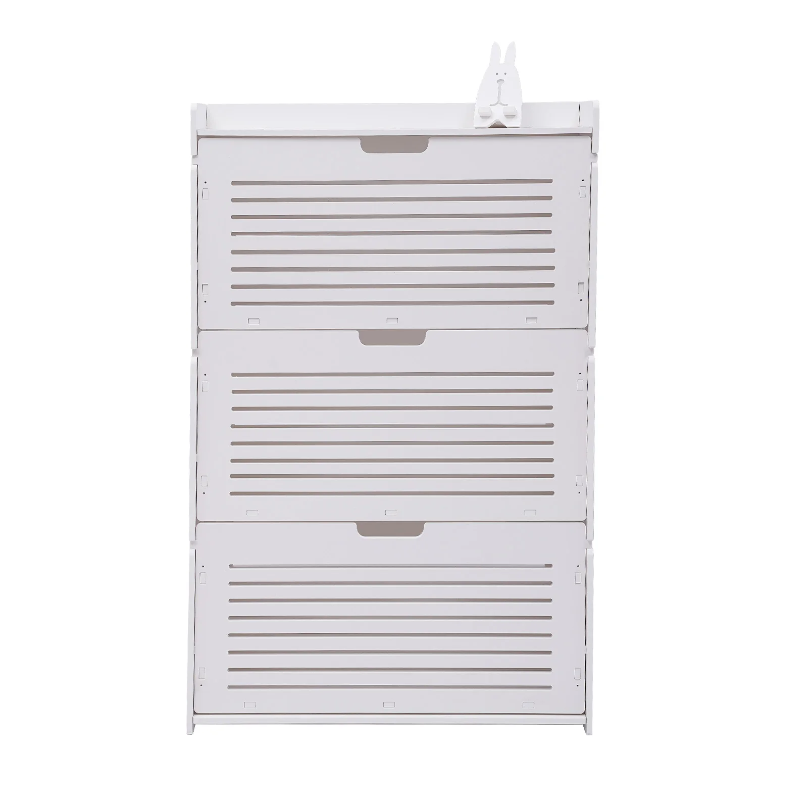 3-Layer Minimalist Design Entrance Shoe Rack Saves Space Living Room Furniture Shoe Cabinet (70 * 17 * 109)