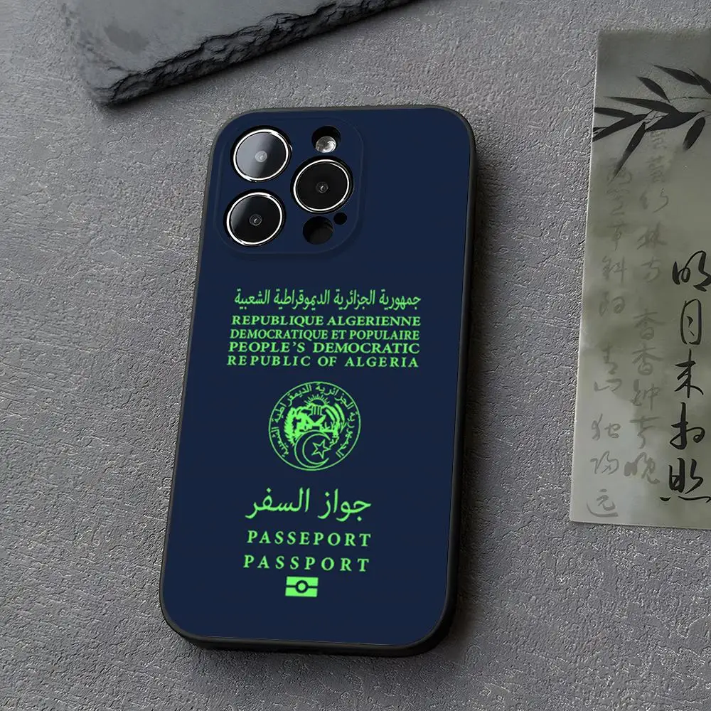 Algeria Passport Design Premium Phone Case