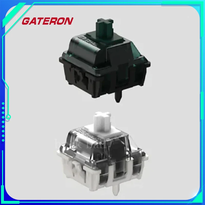 

Магнитный переключатель Gateron, белый 30 г, двухтрековый черный нефритовый переключатель, магнитная ось, механический переключатель клавиатуры, ПК