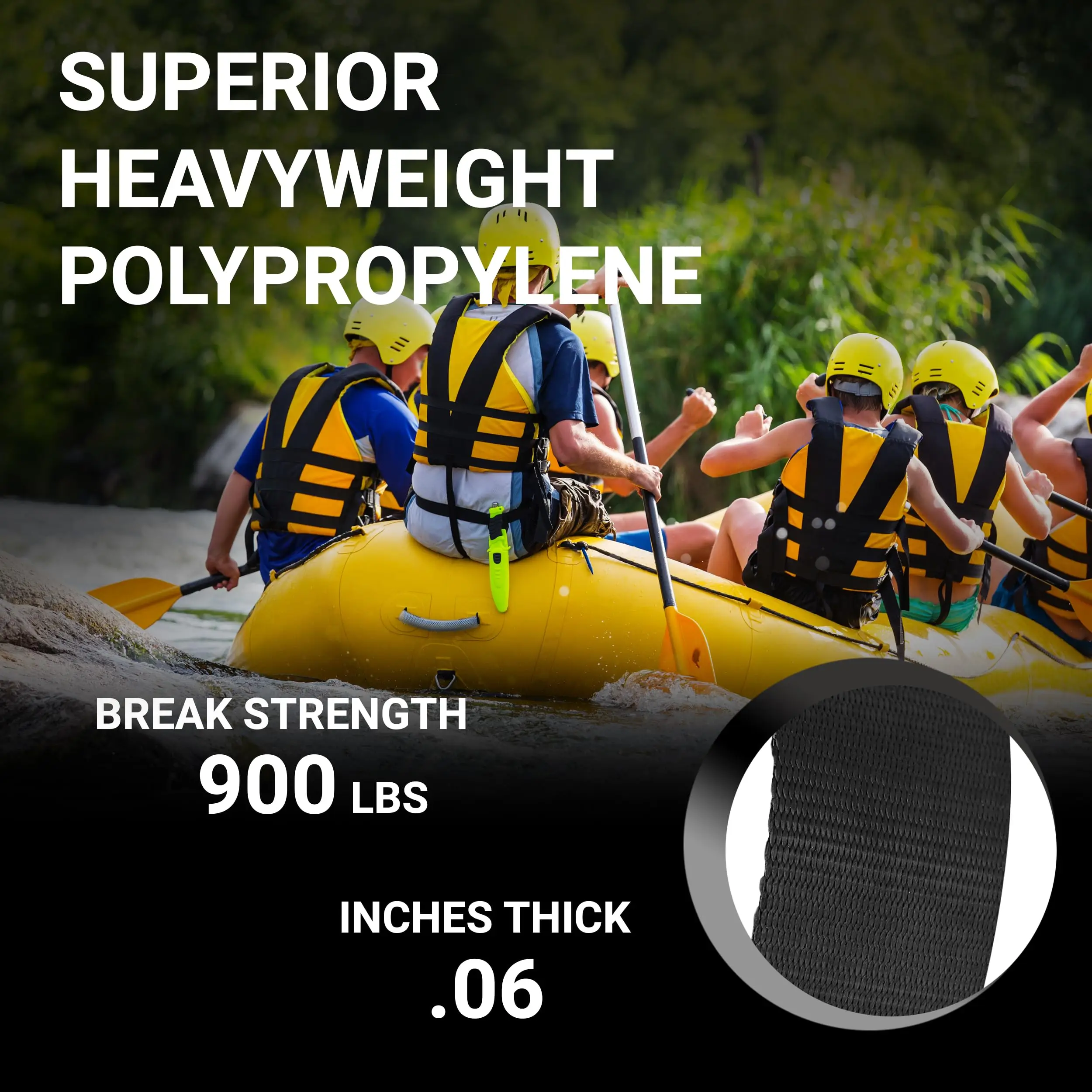 Heavy Duty Polypropylene Webbing for Outdoor Gear Repair