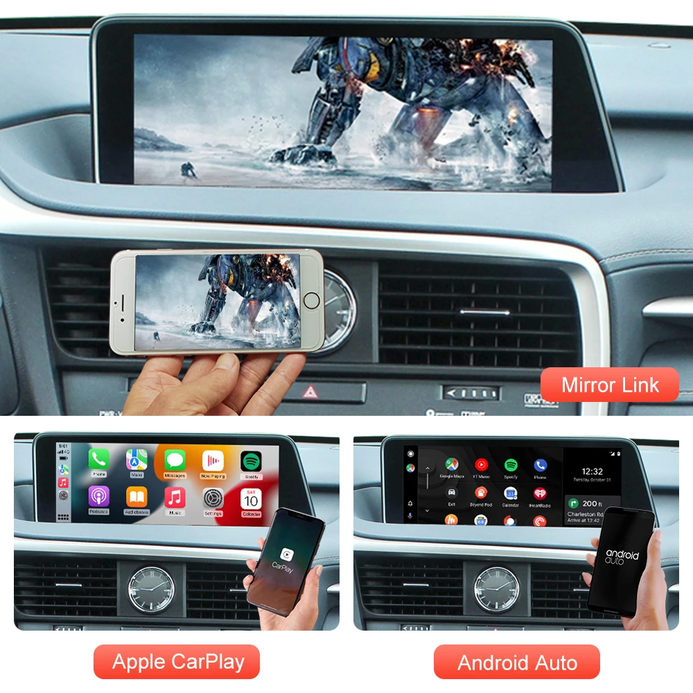Фото Беспроводной CarPlay для Lexus RX 2016-2019, с функцией воспроизведения автомобиля на платформе Android №3