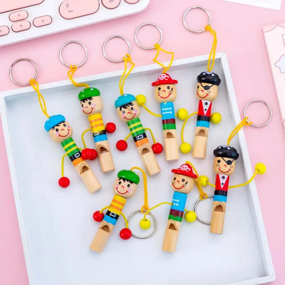 

Whistle Interesting Multicolor Eco-friendly Cute Pirates Cartoon Whistle Holiday Gift Whistle Toy Kids Toy
