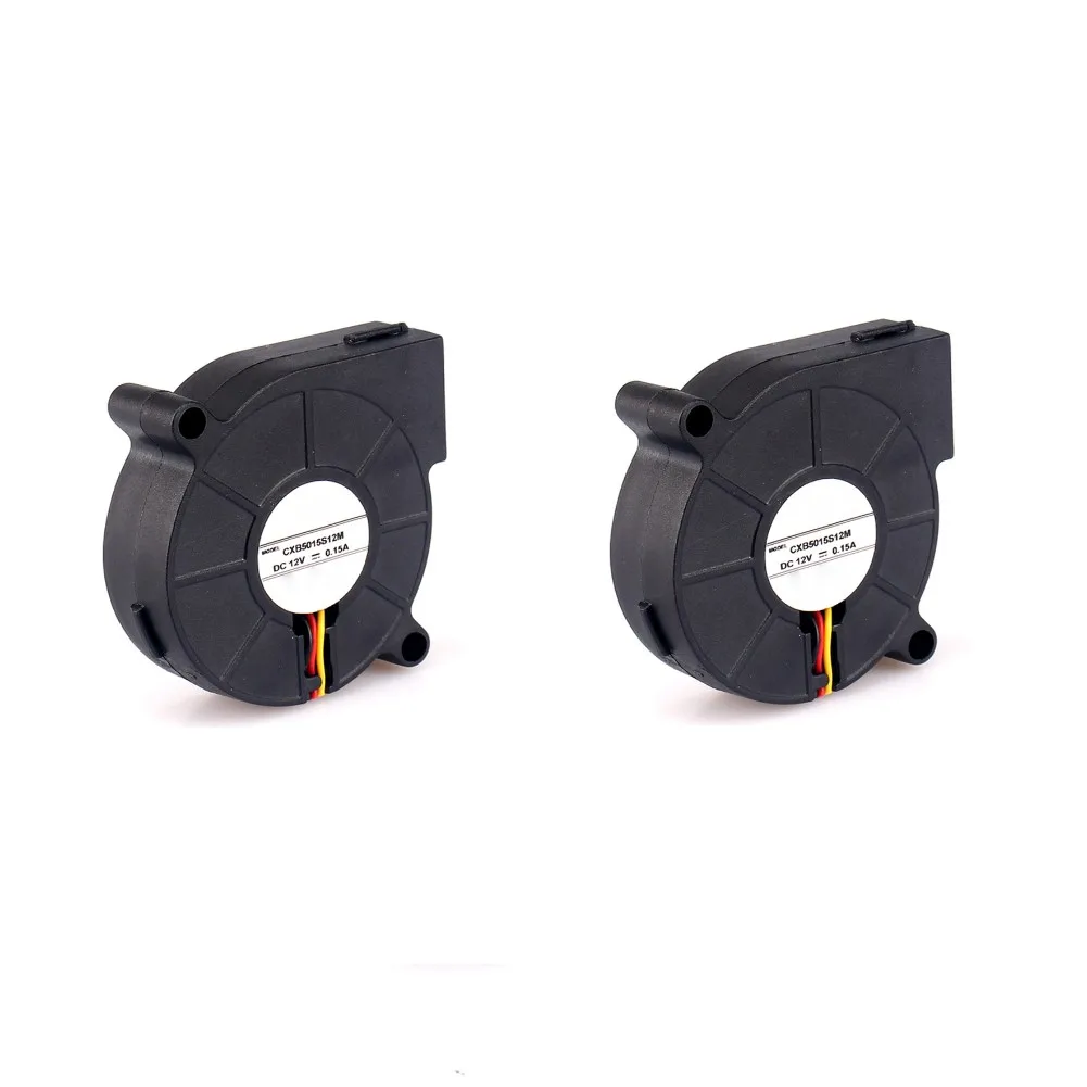 

Cooling Solution 2PCS 5015 Blower Fan Oil Bearing DC12V24V Efficient Air Circulation for Multiple Applications
