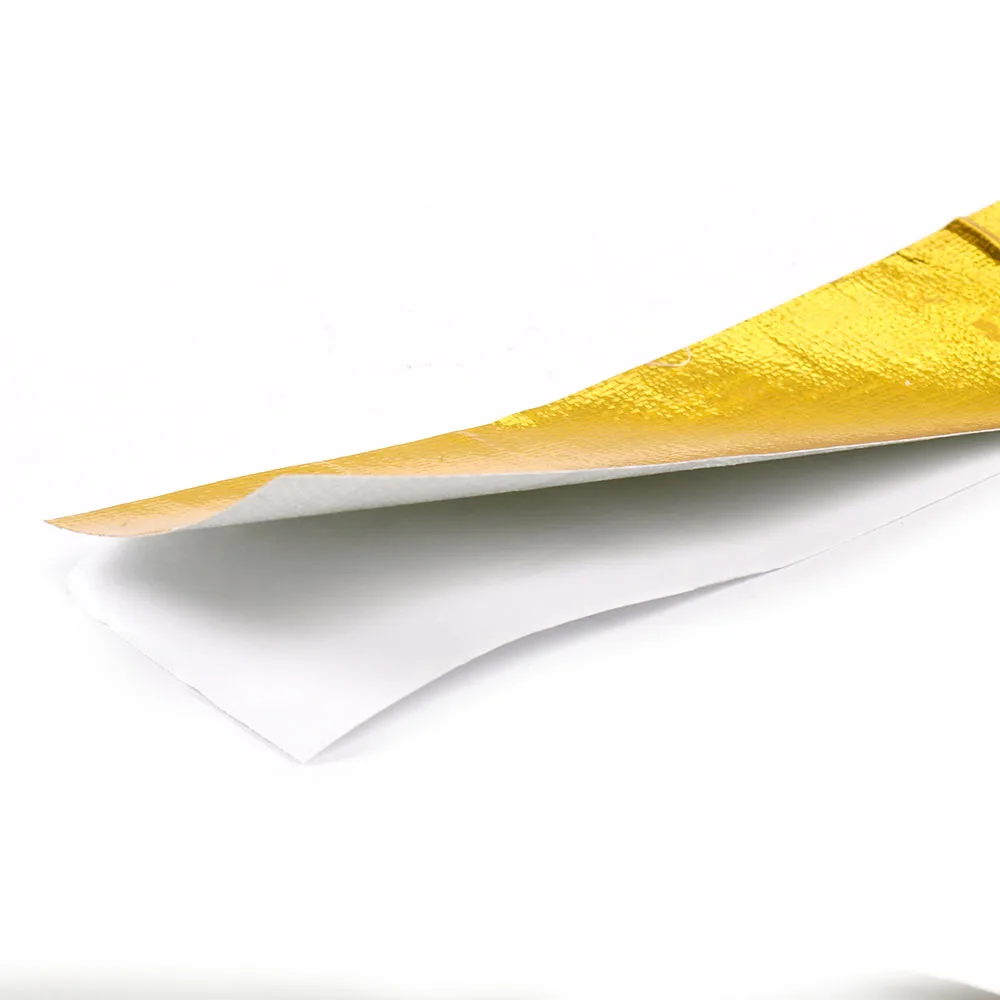 Fiberglass Heat Reflective Tape 5mx5cm High Temperature Heat and Sound Shield Wrap Roll Adhesive Car Accessories