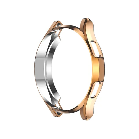 TPU Bumper For Samsung Galaxy Watch 4 44mm 40mm All-Around Plated Cover For Galaxy Watch 4 Case Acessories