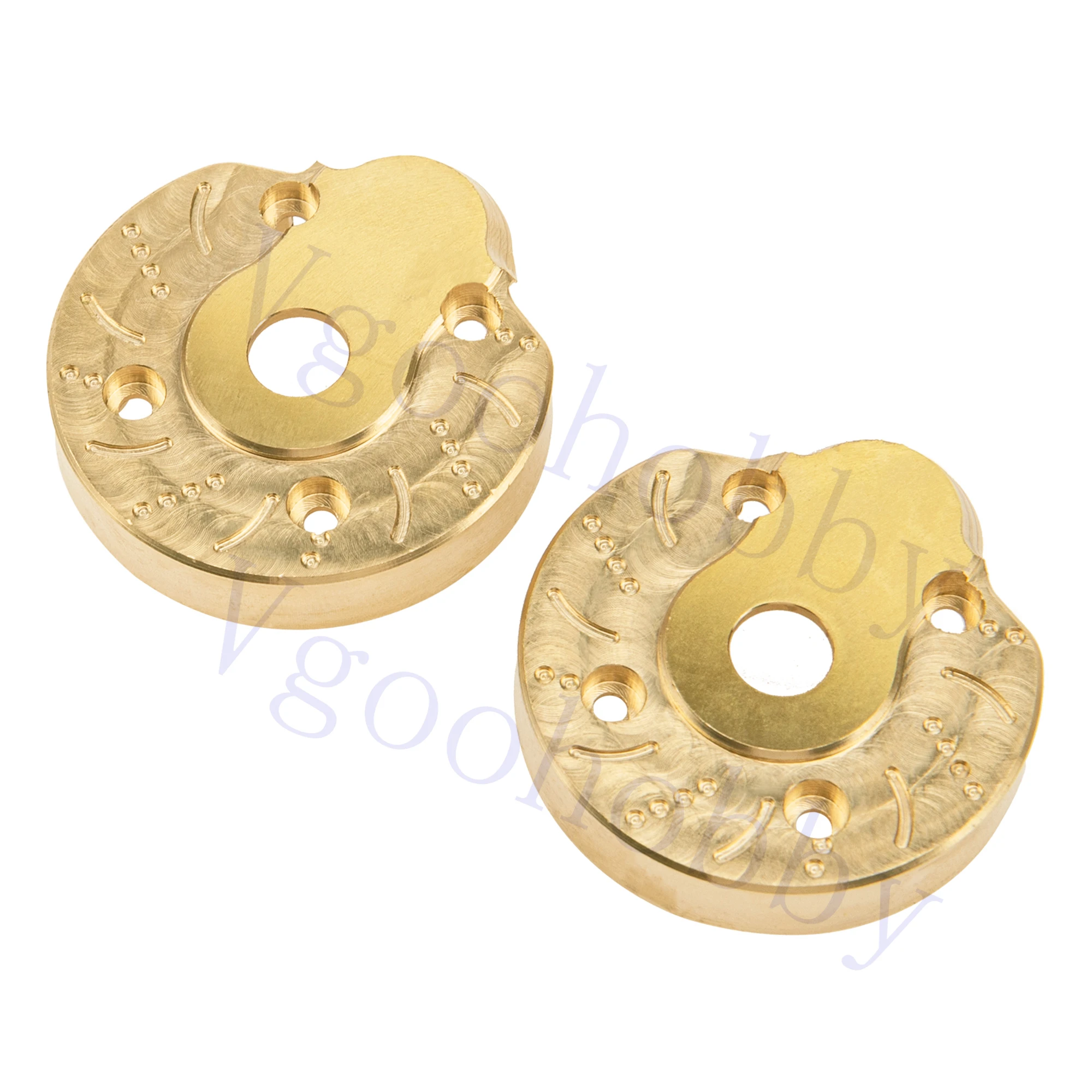 

2Pcs Brass Portal Knuckle Steering Portal Axle Cap Drive Housing for Axial SCX10-III AXI03007 Capra 1.9 UTB AXI03004 1/10 RC Car