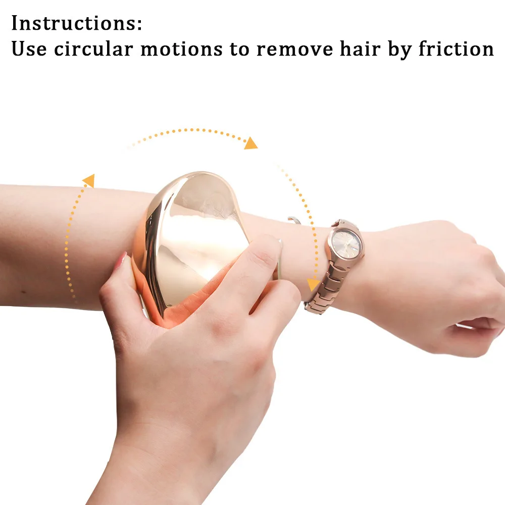 Glass epilator exfoliating home beauty skin care tools instrument physical hair removal