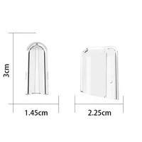 6 Pcs Reusable Transparent Toothbrush Head Dustproof Cover Caps for Philips Universal Sonic Electric Toothbrush Head Protector 2