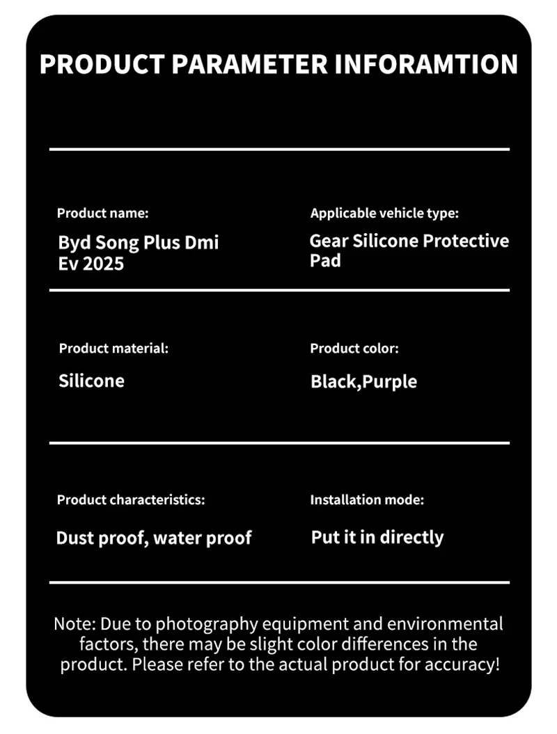 For Byd Song Plus Seal U Dmi Ev 2025 Car Central Control Gear Wireless Water Cup Silicone Mat Waterproof Protector Pad Anti-slip