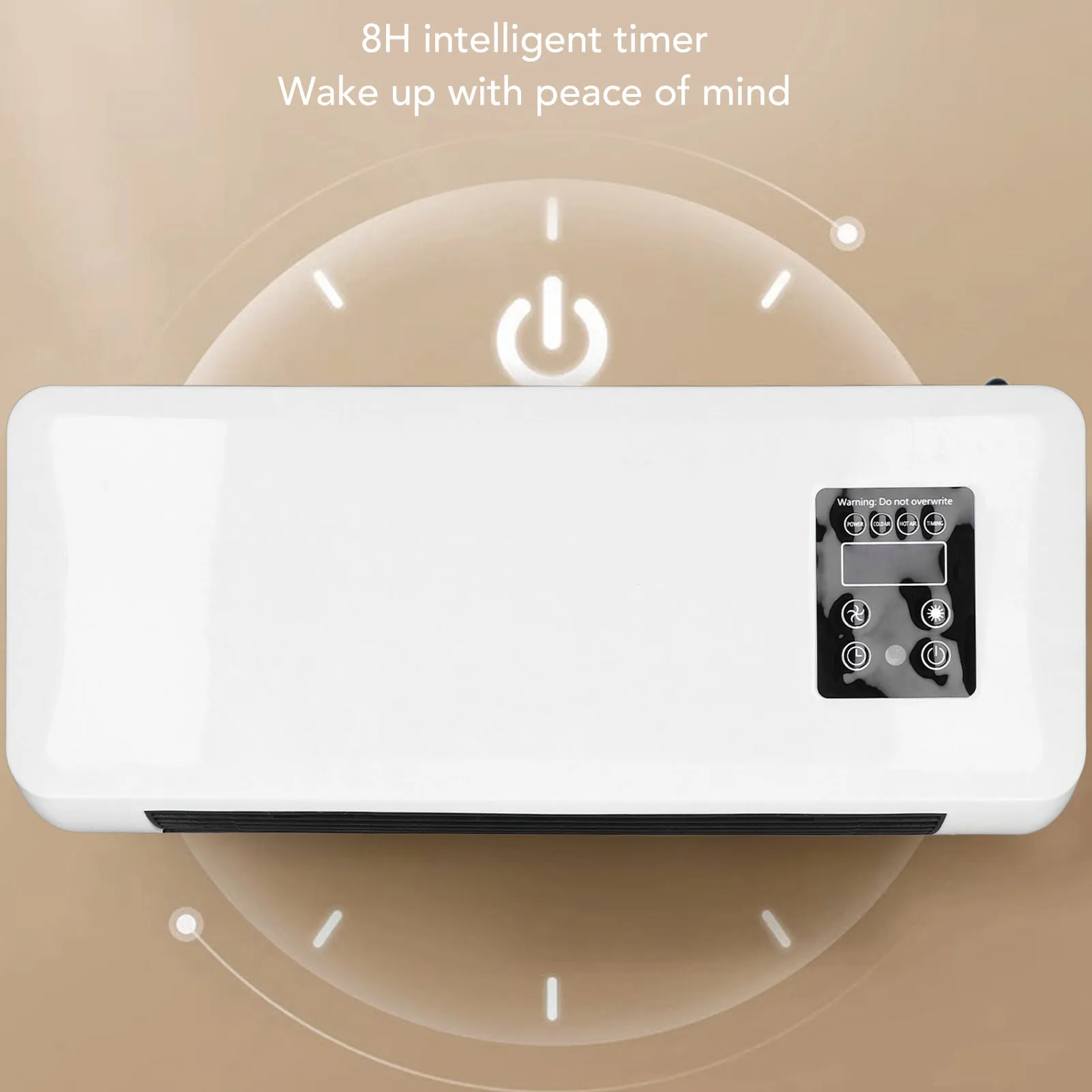 Wall Mounted Conditioner Heater Adjustable Wall Mount Portable Conditioner Fast Heating Energy Saving for Bedroom 3