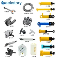 MOC Pneumatic Parts Hose Air Pump Tank Push Rod Putter Switch Cylinder Air Power Bricks Legoeds-Compatible Building Block 1