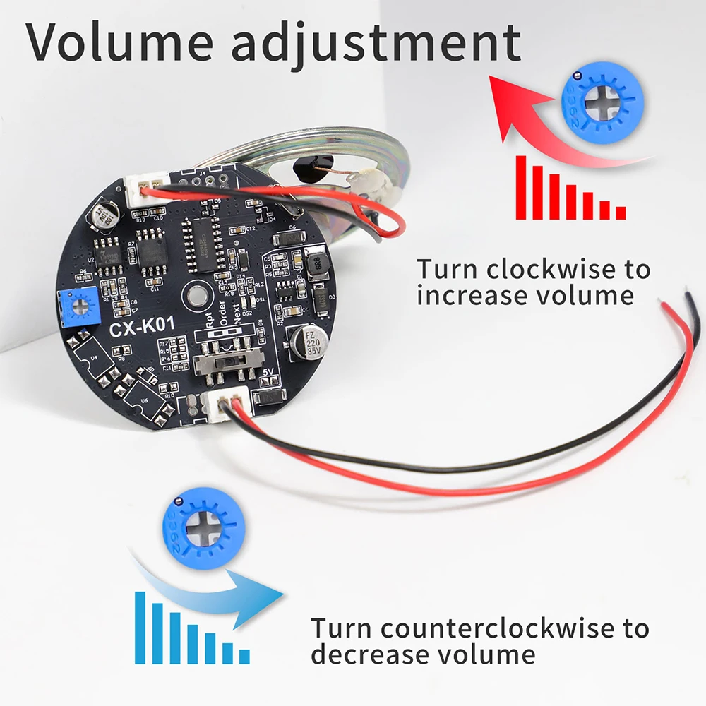 Voice Prompter MP3 Audio Module with Customized Playback and Start Voice Feature