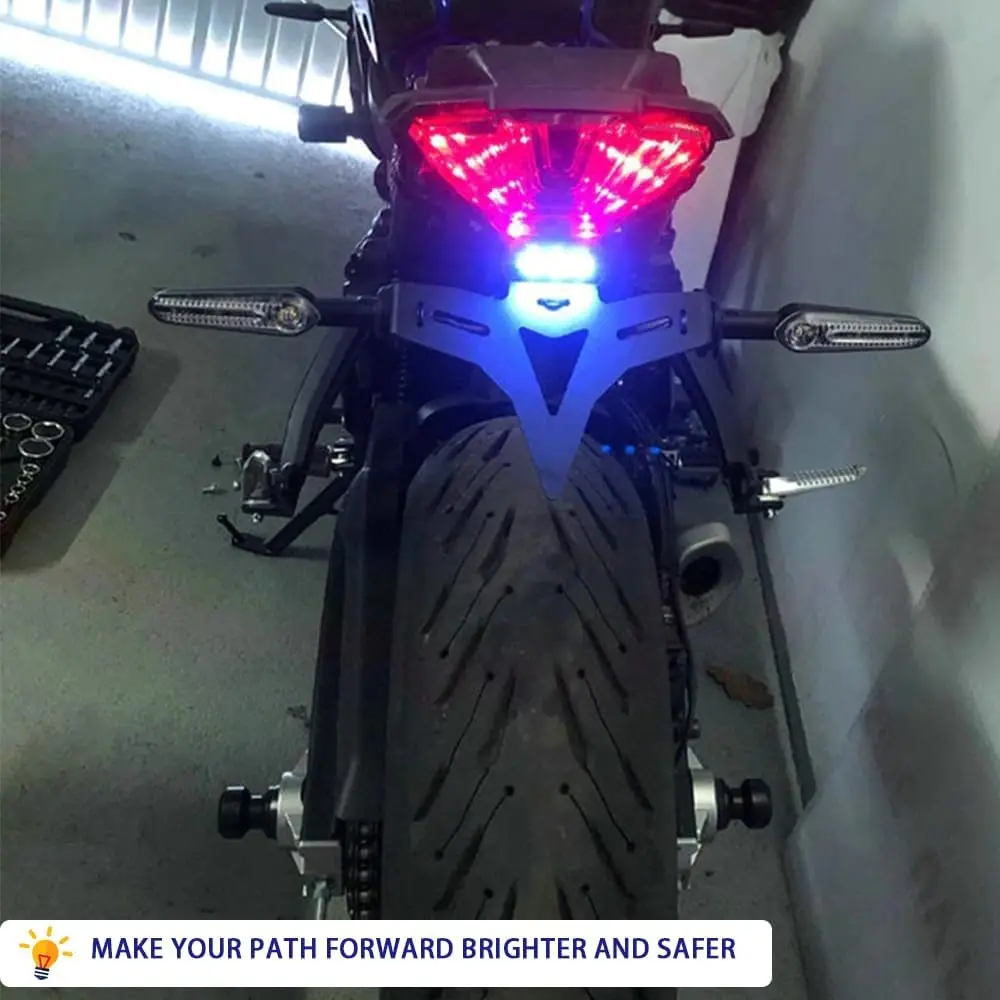 오토바이 리어 테일 깔끔한 펜더 라이센스 플레이트 홀더 브래킷 Yamaha MT-07/FZ-07 2013-2023 액세서리