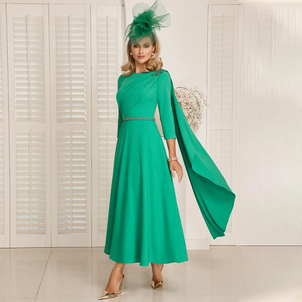 Vestido de Madre de la novia para bodas, longitud hasta el tobillo