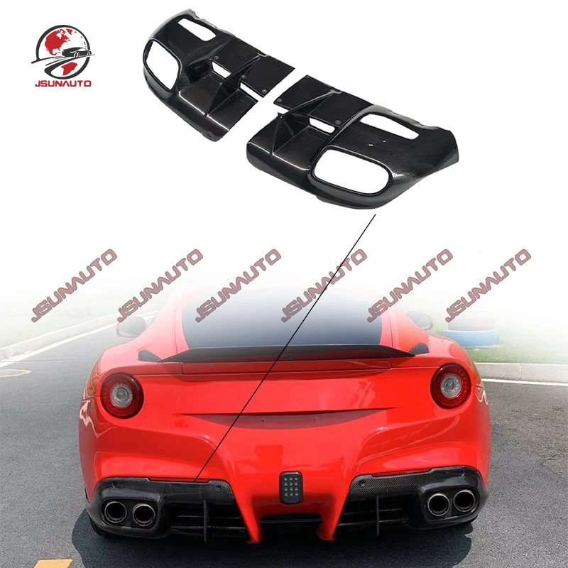 

High Quality Carbon Fiber Body Kit For Ferrari F12 Rear Diffuser Carbon D Style Bumper Rear Lip For F12