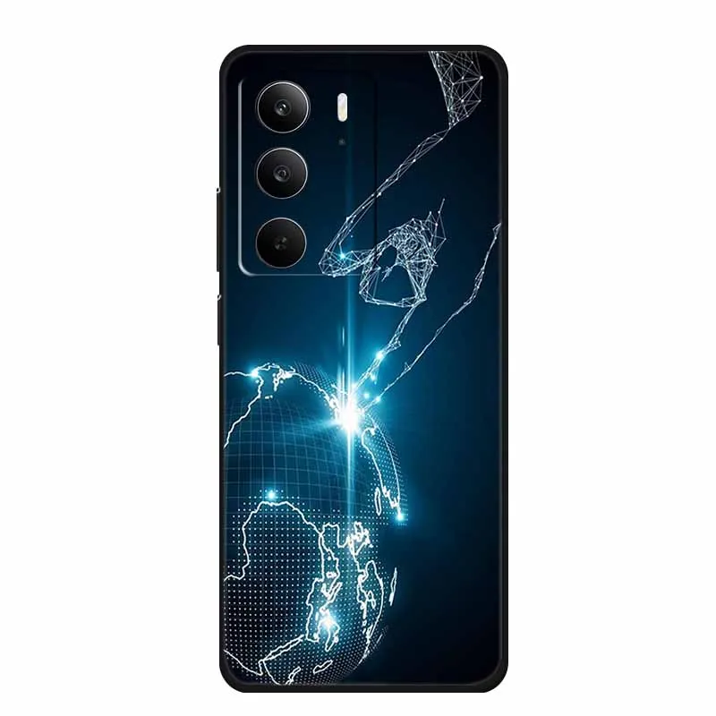 Fashion Black Silicone Soft Phone Case - Protective Back Cover