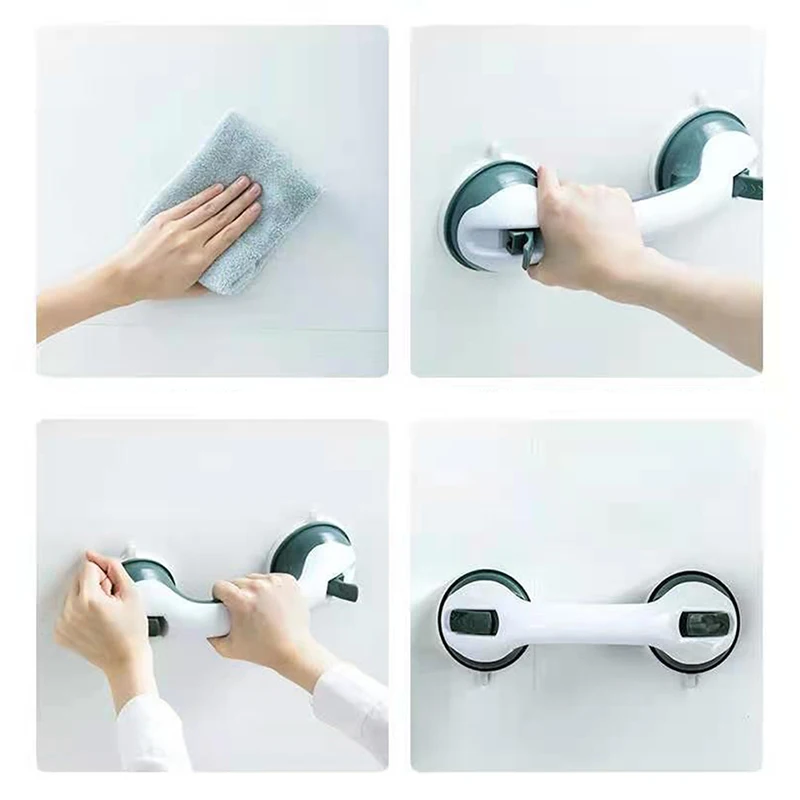 Bathroom Safety Helping Handle Anti Slip Support Toilet Safe Grab Bar Handle Vacuum Sucker Suction Cup Elderly Handrail 1 Pc