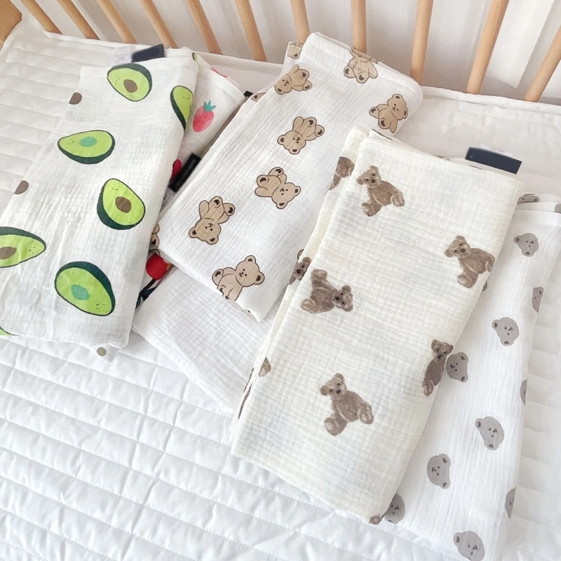 Baby Blanket with 4 Layer Lightweight Cotton Baby Blankets for Boys & Girls Newborn Nursery & Toddler Blanket 70x66cm