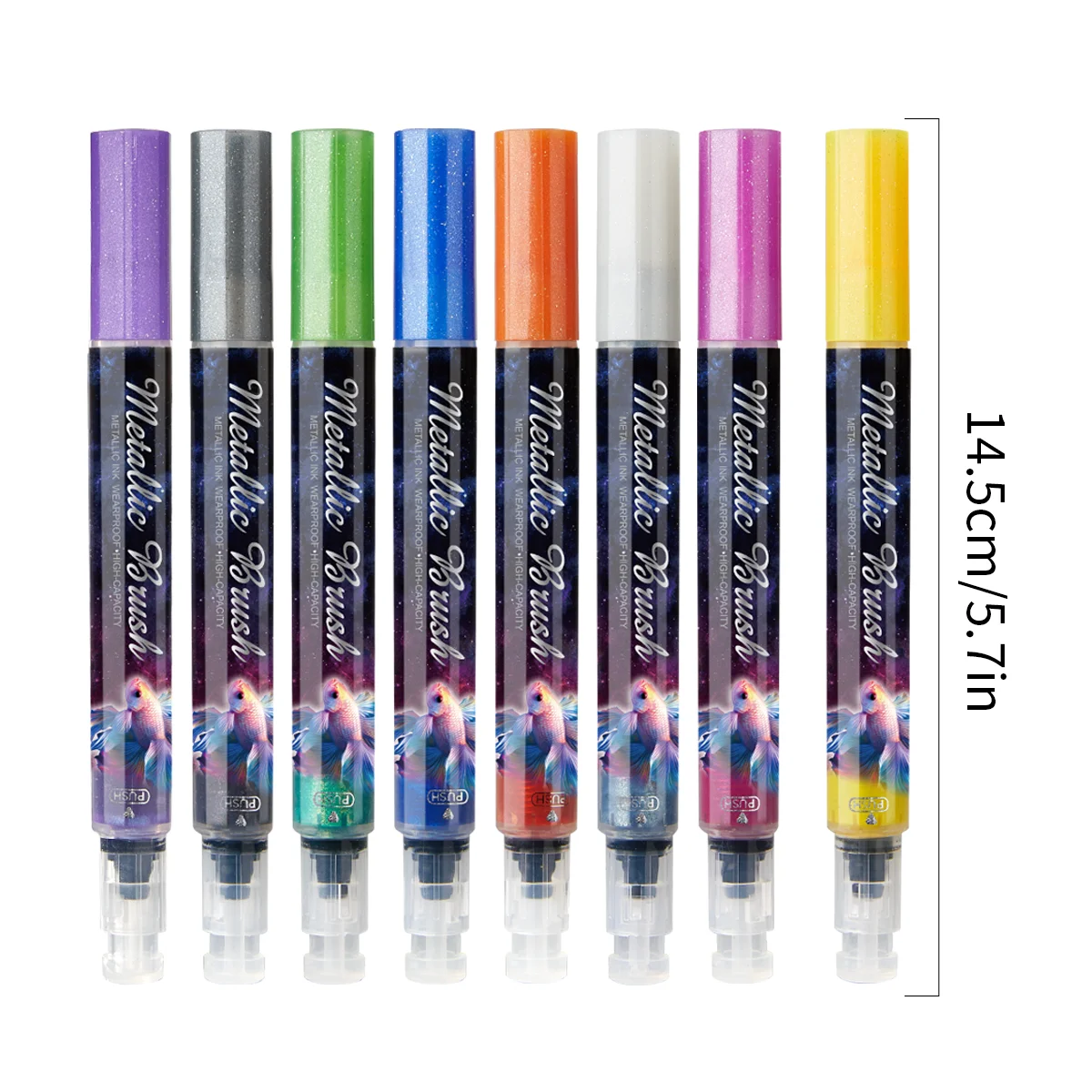 1pc/4pcs Metallic Glitter Marker Pens，Fine Point for DIY, Black Cards, Scrapbooking for Craft Lovers 6