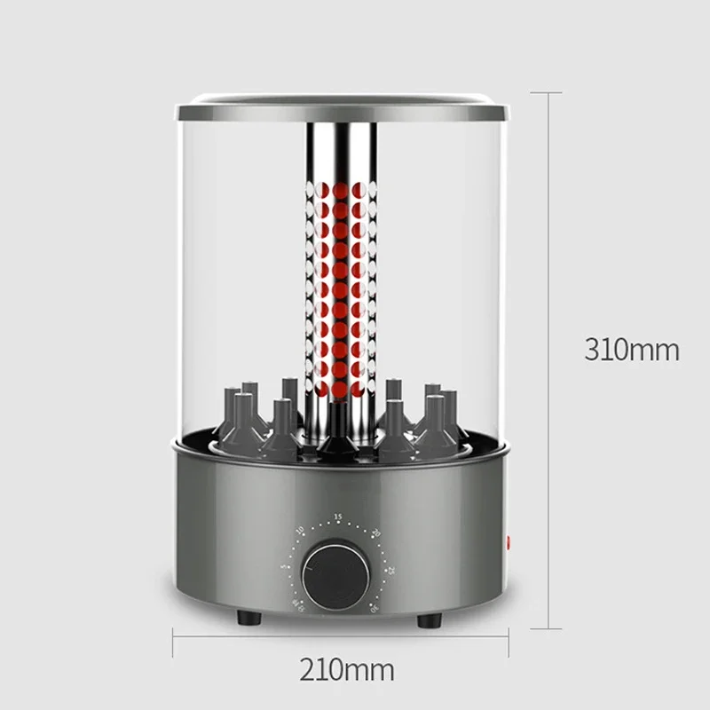 Electric Barbecue Grill Household KL-J121 Grilled Skewer Electromechanical Grill Plate Barbecue Oven Visual Rotary barbecu