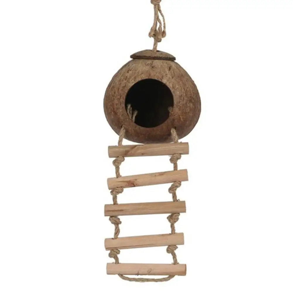 Title 4, Parrot Natural Coconut Shell Bird Nest Hideout ...
