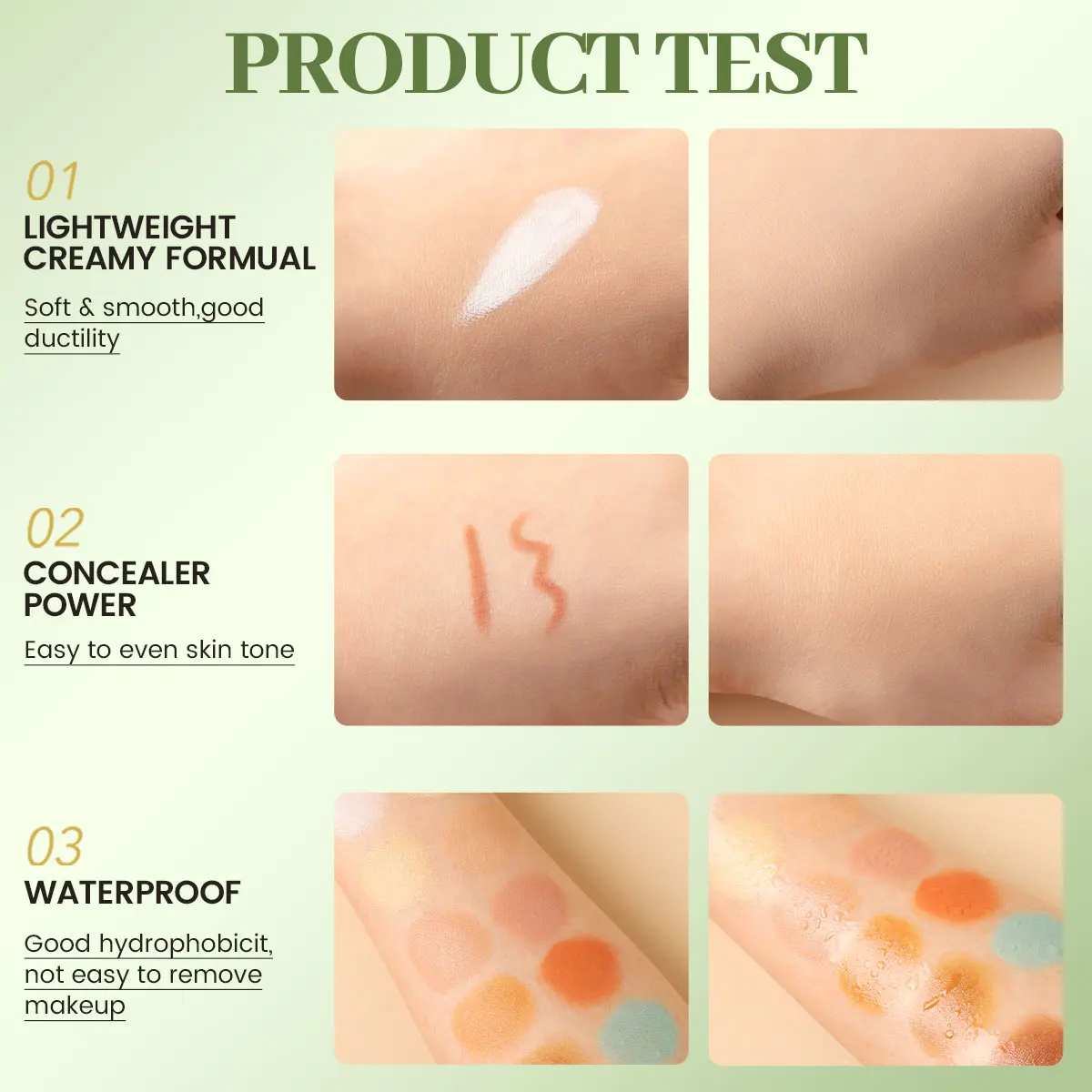 IMAGIC 12-Color Concealer Foundation Cream Covers Acne Marks Dark Circles Full Coverage Suit for All Skin Primer Makeup Cometics 5