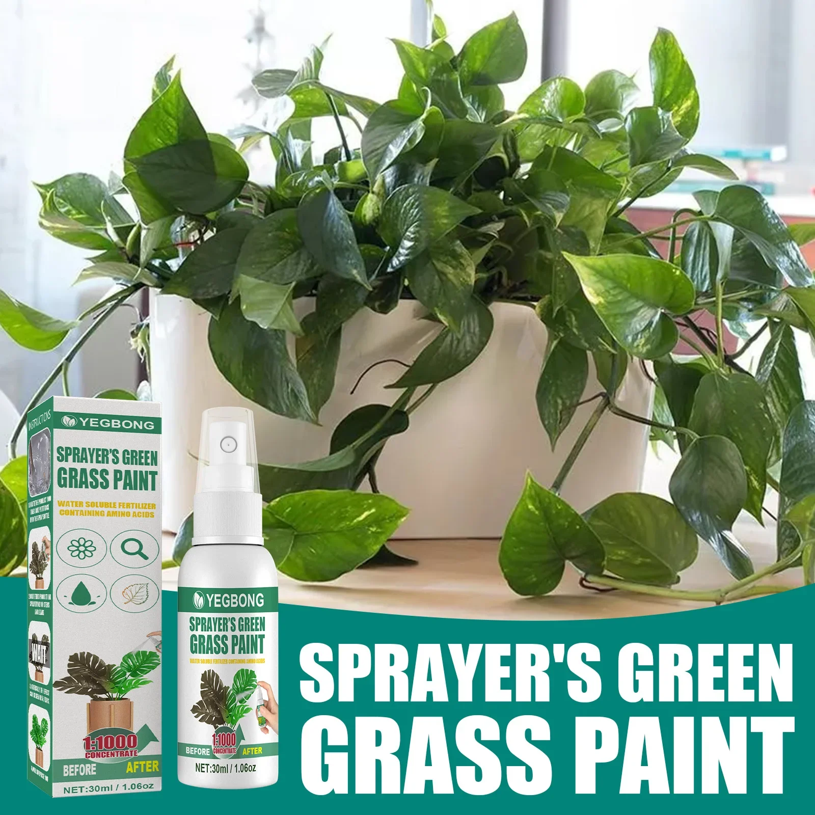 Shorten Flowering Period Plant Greening Agent Healthy Safe Plant Leaf Brightening Promote Growth Fertilizer Dust Removal