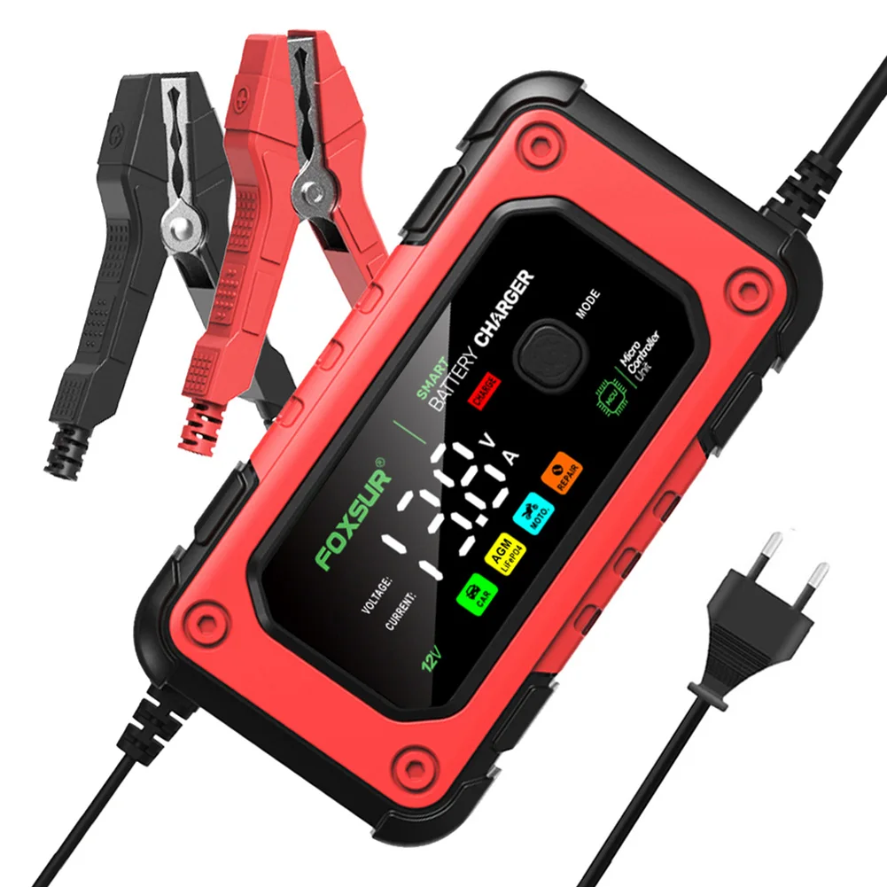 12V7AFullyAutomaticCarBatteryChargerLCDDisplayPowerPulseRepairChargerLargeScreen