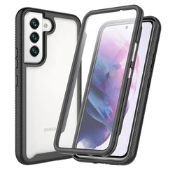Ultimate 360° Full Body Clear Screen Protector Case - S26 (Black)