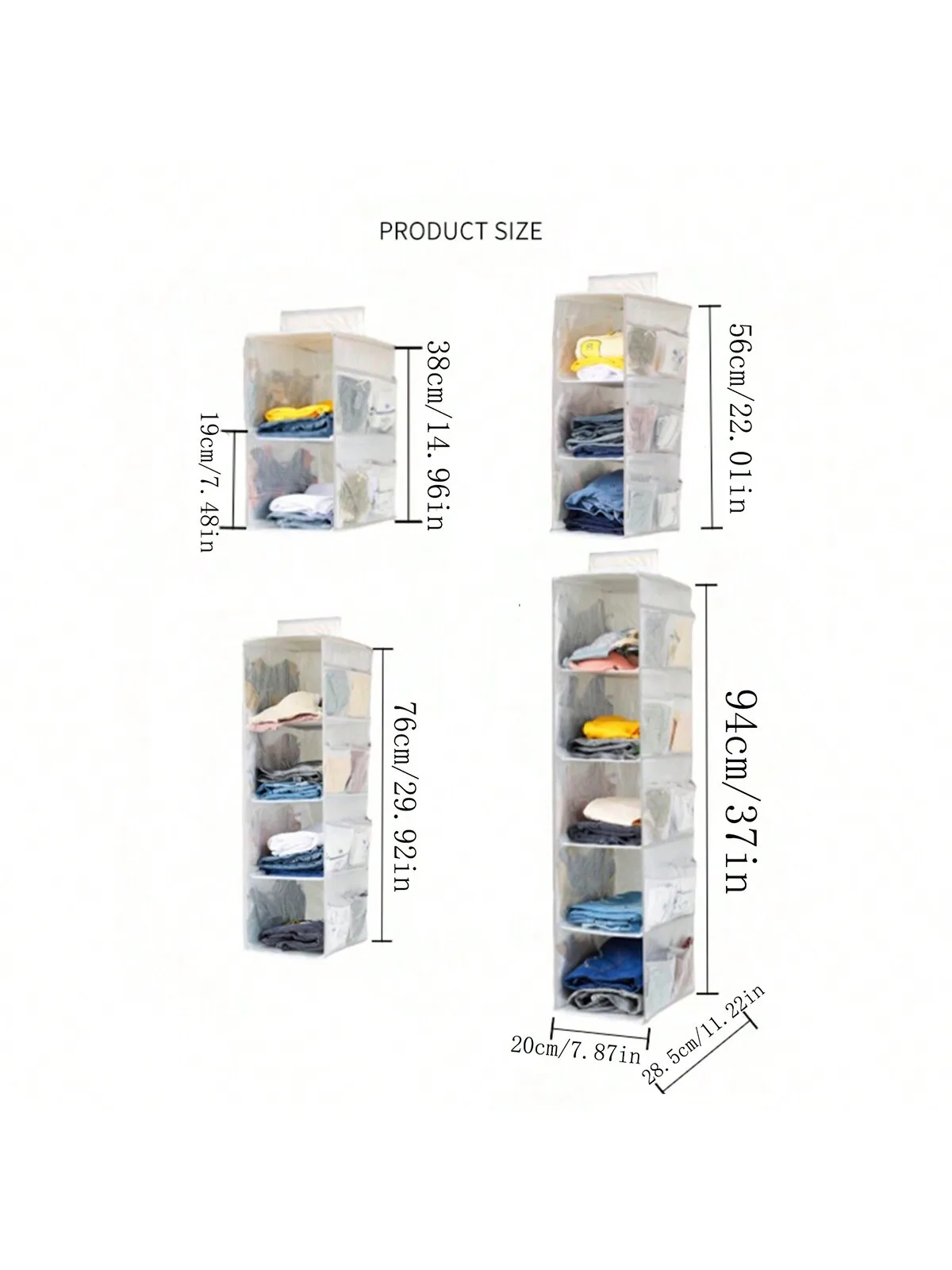 1pcs Underwear Storage Hanging Bag Fabric Closet Hanging Bags Bra Underwear Bags Dormitory Bedside Load Clothes Socks Godware 2