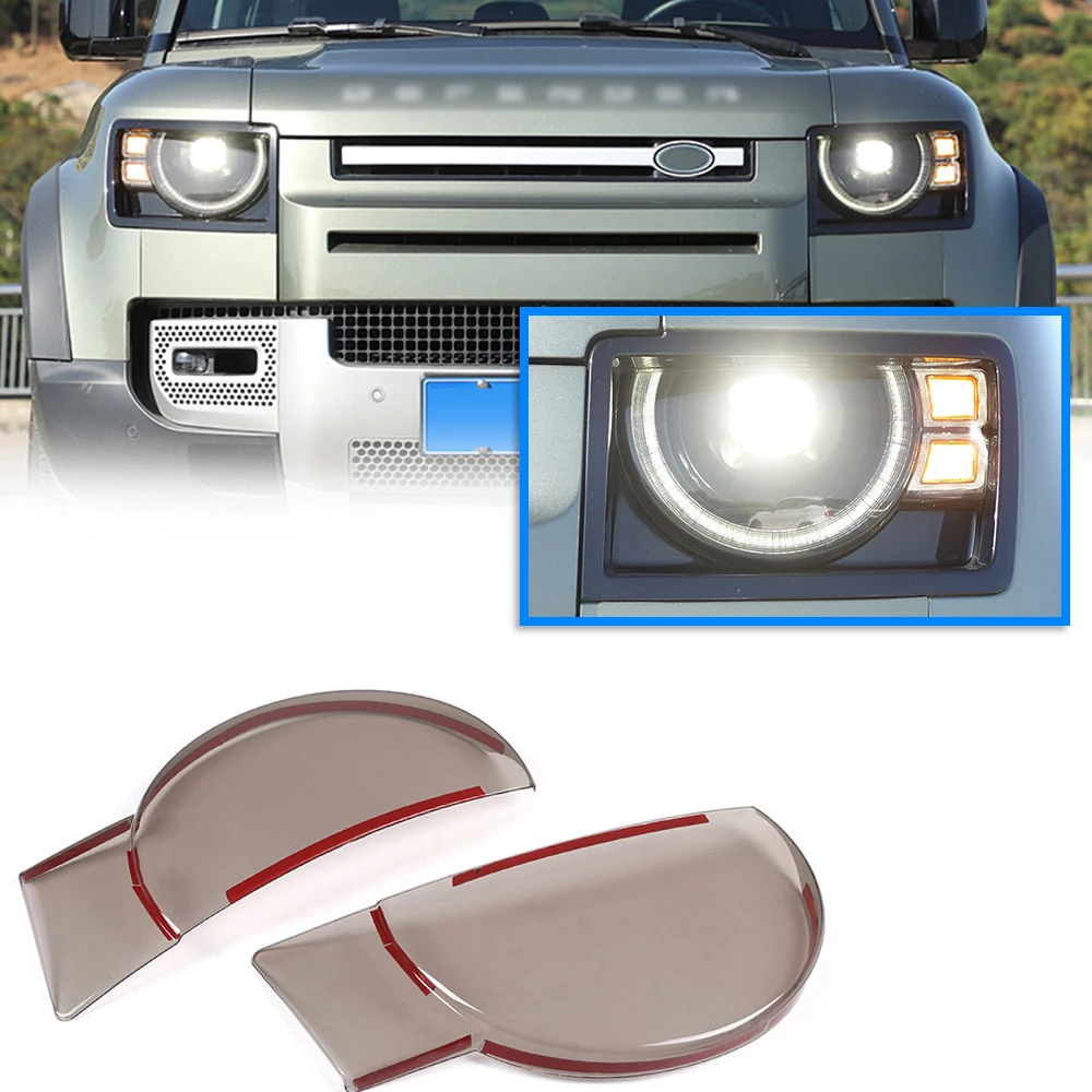 

For 2020 Land Rover Defend Headlight Transparent Cover Lighthouse Lenses Front Lighting Lampshade Lighting Plastic Cover 2020