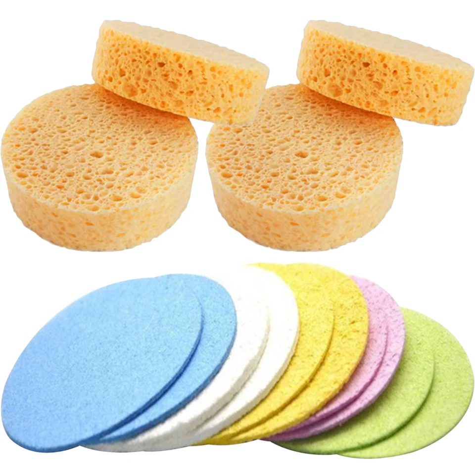 Natural Compression Facial Cleaning Sponges Set
