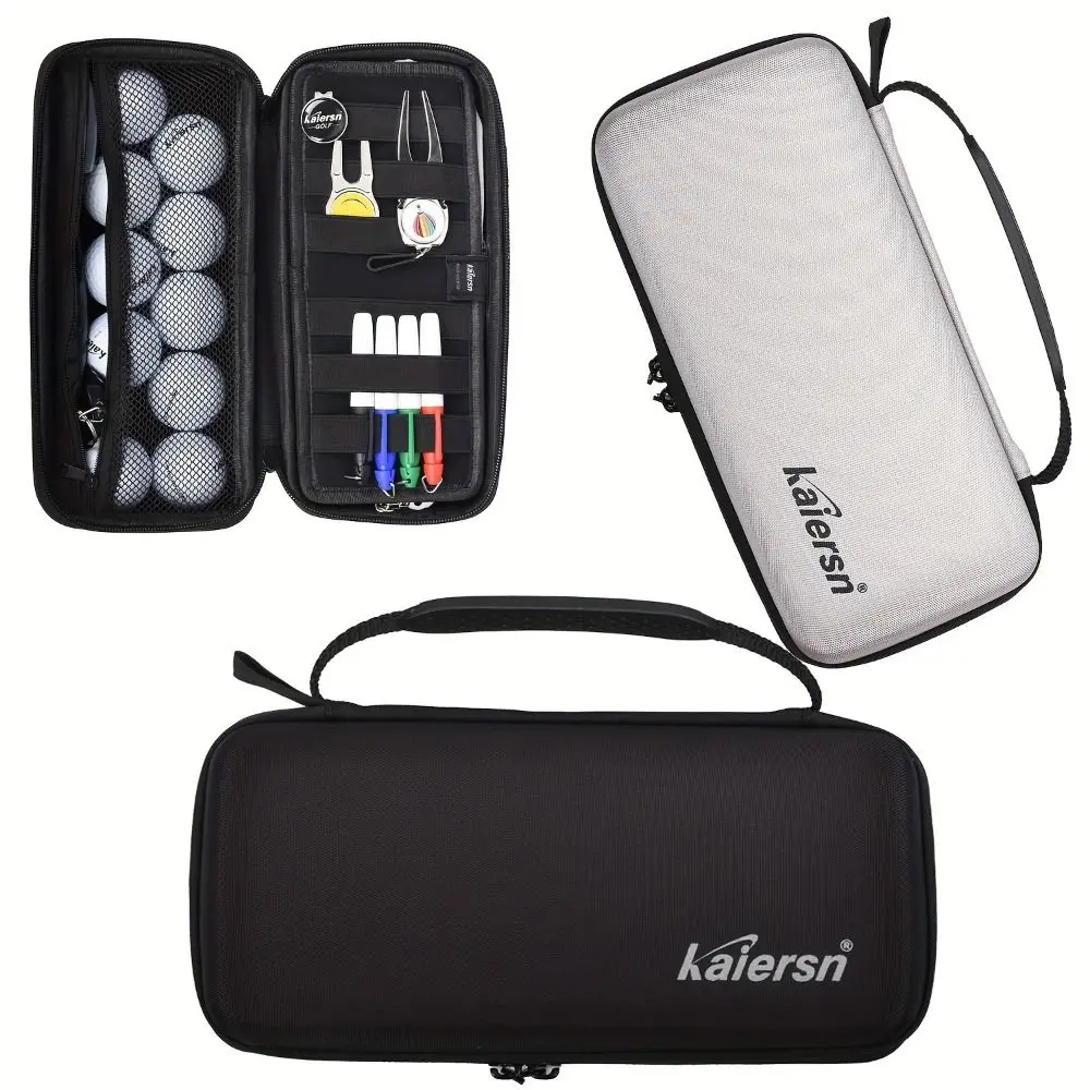 Glove Holder Golf Ball Storage Box Waterproof Tee Ball Marker Golf Bag Organizer Divot Tool Protect Case Golf Protective Box