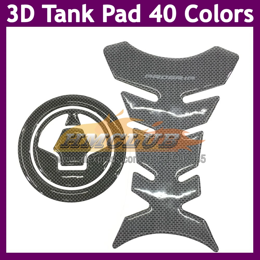 Carbon Fiber Gas Tank Pad For KAWASAKI NINJA ZZR400 00 01 02 03 ZZR 400 ZZR 600 ZZR600 04 05 06 07 3D Tank Cap Protector sticker