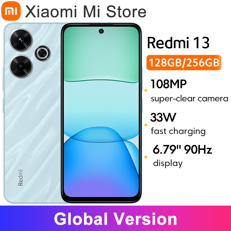 Xiaomi Redmi 13 smart phones MediaTek Helio G91-Ultra 108MP 5030mAh camera 33W fast charging 90Hz screen Global version