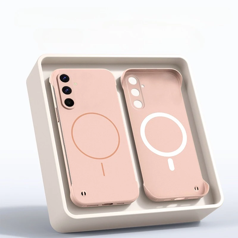 Ultra-Thin Bezel-less Matte Magnetic Phone Case with Magsafe Compatibility