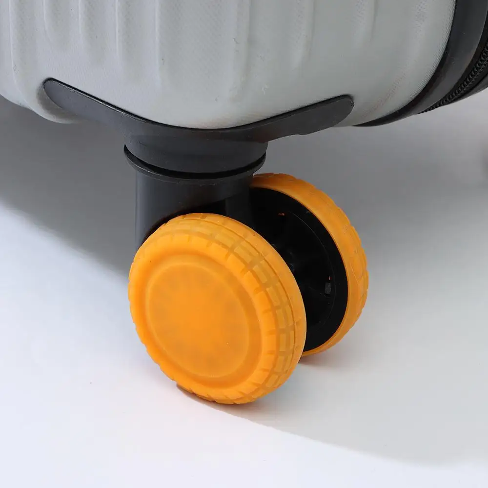 Gepäckräder Schutz mit Silent Sound Wheel Wear Wheels Cover Silikon Gepäck Zubehör Trolley Box Casters Cover – Detail 15