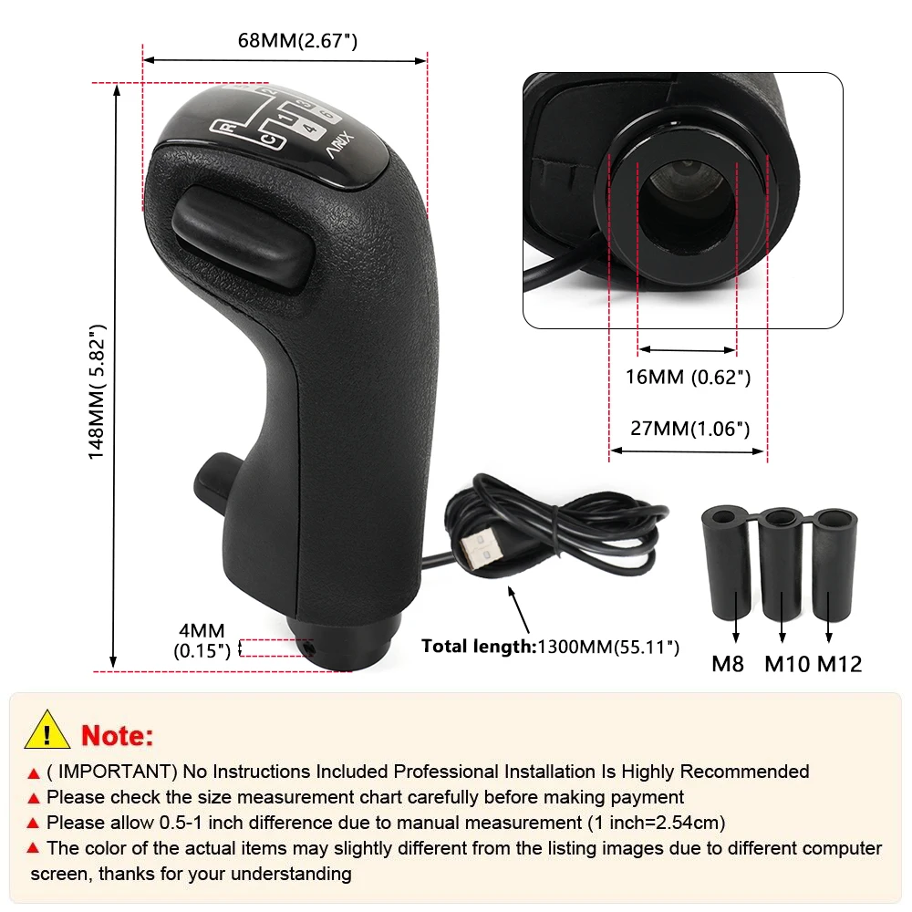 Pc Usb High Low Gear Simulator Schaltknauf für Logitech G29 G27