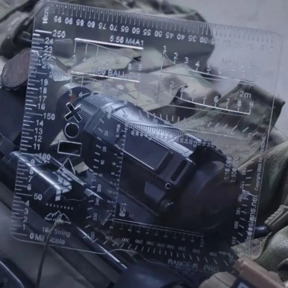 1 Pcs Outdoors Range Finder Card Range Field Tool Assist Rangefinder Suitable Be Suited To Outdoor Hunting Supplies