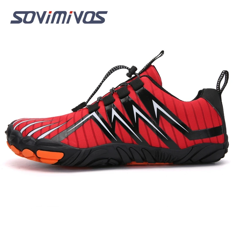 Men's Cross-Trainer Barefoot Minimalist Shoe Zero Drop Sole Wide Toe Box Aqua Shoes Five-finger Swimming Shoes