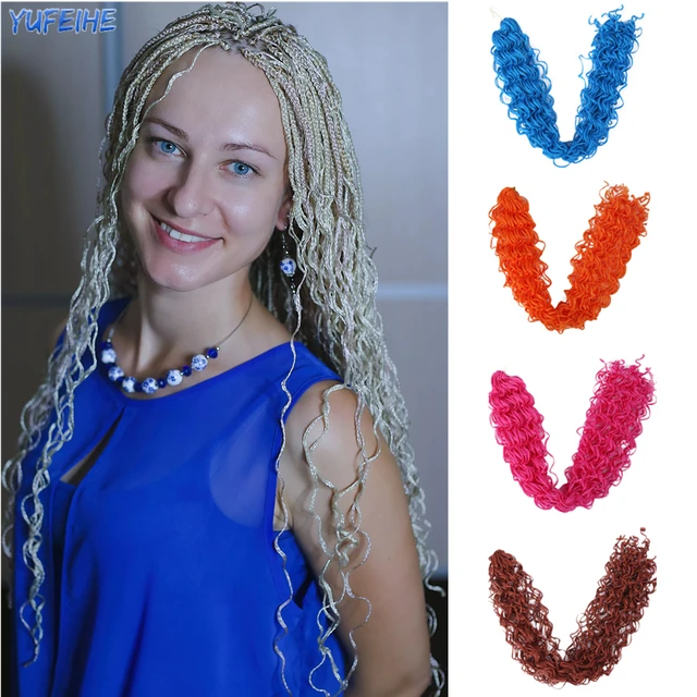 Synthetic Wavy Hook Braids Zizi Braids Ready Crochet Hair Extensions Curly  Organic Hair Russia For Women Natural Color Blonde - AliExpress