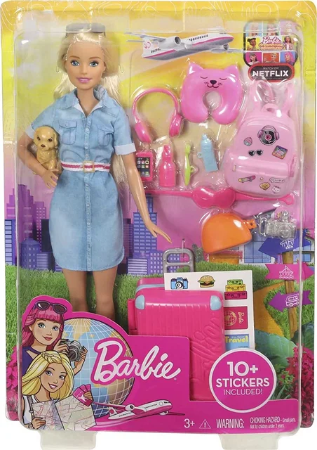 Dreamhouse | Barbie Puppy Barbie Dolls Barbie Doll Travel Set - Dolls - Aliexpress