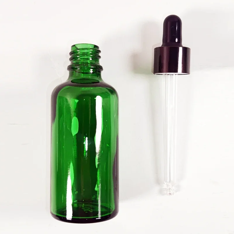 5Pcs 5-100ml Glass Dropper Bottles For Essential Oils with Amber Glass Bottle with Eye Droppers Leak Proof Travel Tincture Vials