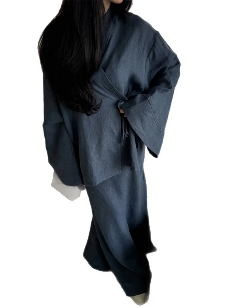 Wmstar Twp Piece Set Women Wholesale Woman 2025 Summer New Laid Back Style Lace Up Cardigan High Waisted Skirt Casual Suit