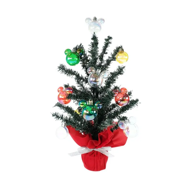 

, Mickey and Minnie, Faux Tree, Pre-Decorated, 16 inches Tall, Green, Non-Lighted